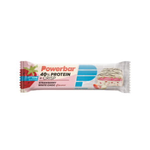 PowerBar 40% Protein+ crisp bar strawberry white chocolate 40g (12 stk./colli)