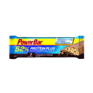 Bar PowerBar ProteinPlus 52% Cookies & Cream (kasse med 24 stk. = 1 stk.)