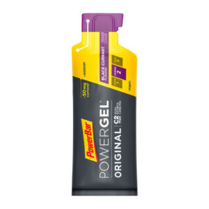 PowerBar PowerGel black currant 50mg koffein (24 stk./colli)