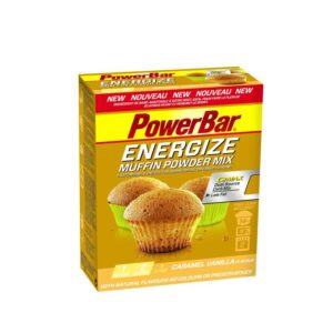 Muffin PowerBar Energize Caramel Vanilla pulver mix (pr. stk.) (udløber 28/02)