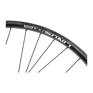 LiTE Next forhjul 700c Disc 6-bolt QR Db fælg sort/sorte eger