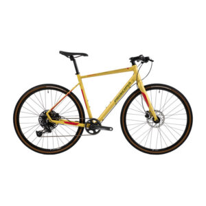 Principia Gravel Hybrid 700c Deore 1x12sp alu hydr. disc 45cm matgul m. grøn/rød