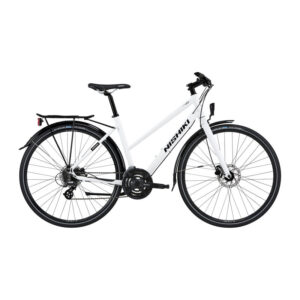 Nishiki City 401 Dame 24sp Hydr. disc 18in Hvid m. sort