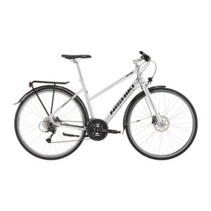 Nishiki City 601 Dame 27sp Hydr. disc inkl. Dyn. forl. 21in Sølv m. sort