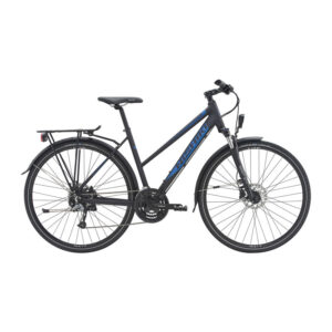 Nishiki XC-Six Dame 24sp Hydr. disc 21in Matsort m. blå