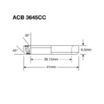 Enduro leje ACB3645CCBO headset bearing angular contact 30,2x41x6,5 (36x45°) SF