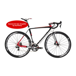 Principia Framekit Revolution 48cm Black/Red/White Di2 Disc INKL. HJULSÆT HRC38